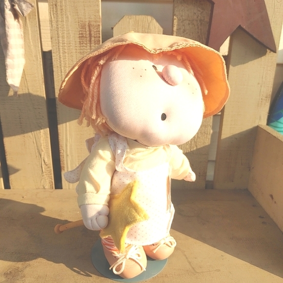 Vintage Fabrizio Bumpkin Bunch Witchy Boo Cloth Doll 1984 Unique Whimsical Doll - Picture 2 of 12